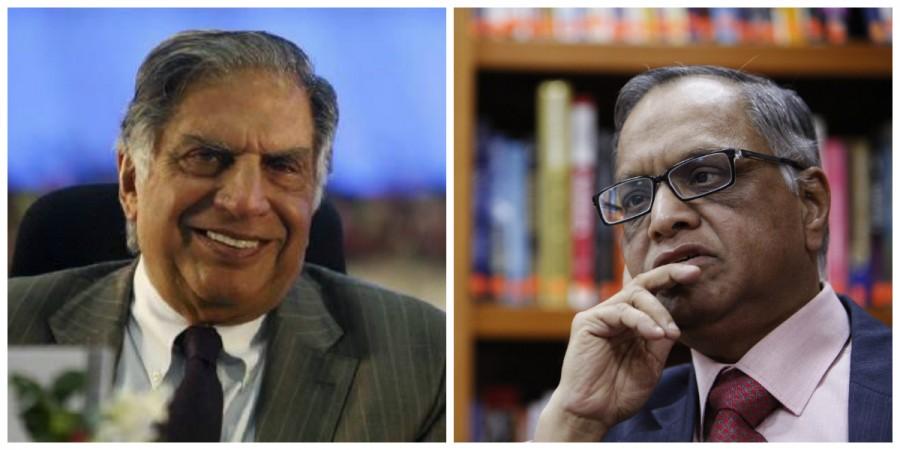 Ratan Tata and N.R. Narayana Murthy Ratan Tata and N.R. Narayana Murthy