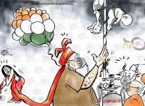 cartoon mocking modi