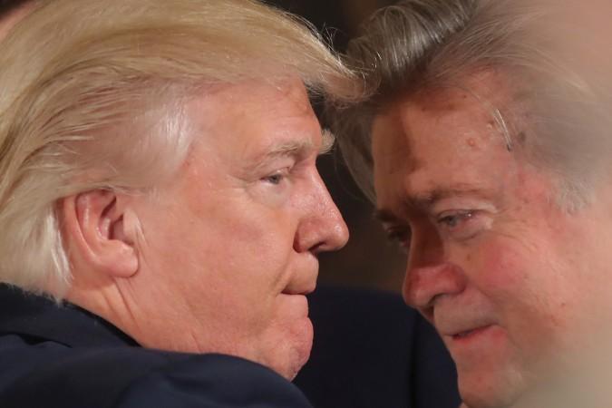 US President Donald Trump fires chief strategist Steve Bannon Trump Bannon