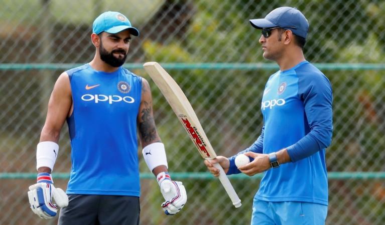 Skipper Virat Kohli and MS Dhoni. MS Dhoni