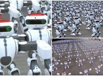 Robots, guinness world record, robot dance