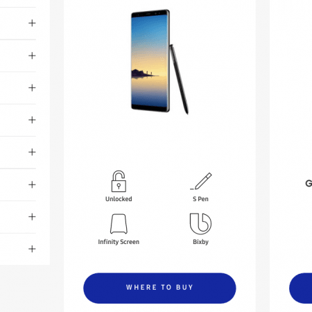 samsung galaxy note 8 stores