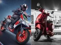 Aprilia and Vespa