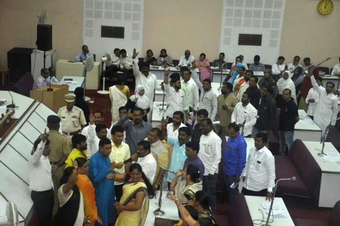 In picture: Din at the Aurangabad Municipal Corporation in Maharashtra on Saturday, August 19, 2017. Aurangabad