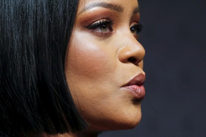 Singer Rihanna attends the red carpet before the Fenty PUMA by Rihanna Fall/Winter 2016 collection show during New York Fashion Week in New York. Rihanna