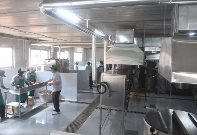 Interior of the Indira Canteen. Indira Canteen
