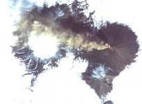 nasa, Shiveluch, volcano, Russia, Satellite image,