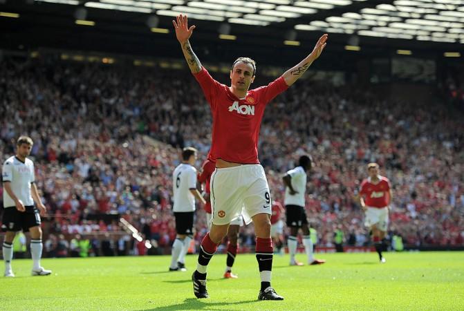 File photo of Berbatov at Manchester United. Dimitar Berbatov, ISL, Kerala Blasters, Manchester United