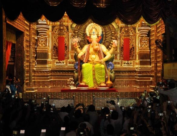 Representational Image: The Ganesh idol at Lalbaugcha Raja pandal ahead of Ganesh Chaturthi in Mumbai, taken in 2017. Lalbaugcha Raja