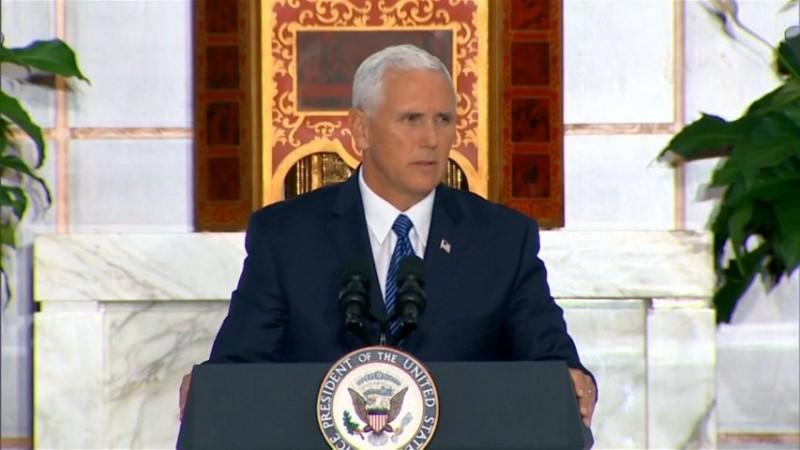 Mike Pence Mike Pence promises that the US will not stand by as Venezuela crumbles