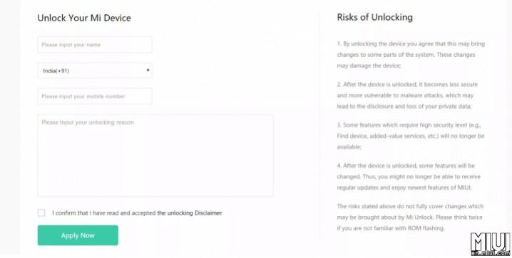 Unlocking Bootloader for your Xiaomi Mi device