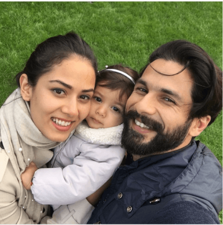 Shahid Kapoor with wife Mira and daughter Misha Kapoor Shahid Kapoor with wife Mira nd daughter Misha Kapoor