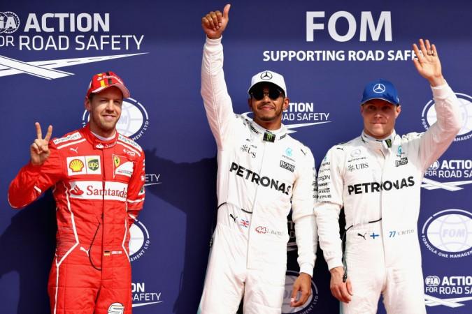 The top three at the Belgian GP qualifying Formula 1