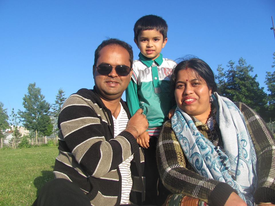 Joydip Bhattacharjee with his family. selfie death