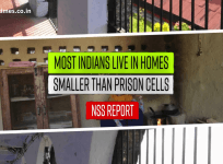 Most Indians reside in homes smaller than prison cells