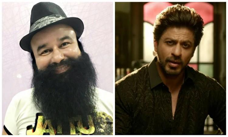 Gurmeet Ram Rahim Singh and Shah Rukh Khan Gurmeet Ram Rahim Singh and Shah Rukh Khan