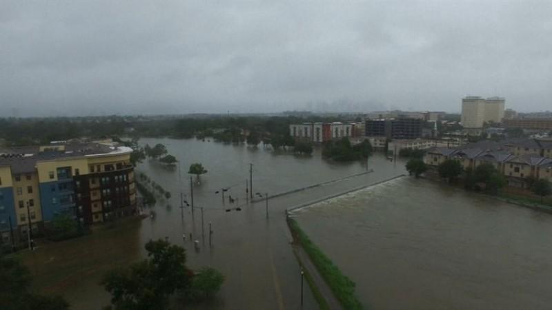 Drone footage shows scale of Houston flooding after Hurricane Harvey Drone footage shows scale of Houston flooding after Hurricane Harvey