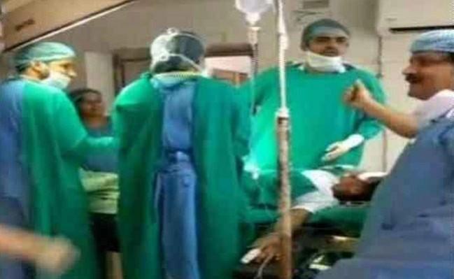 The incident took place on Tuesday at Umaid hospital in Jodhpur in Rajasthan. Emergency C-section