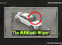 Mumbai car owner does weird 'jugaad', gets MAN(ual) wiper