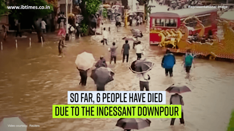 Heavy rains left India's financial capital crippled