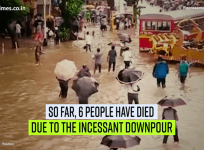 Heavy rains left India's financial capital crippled