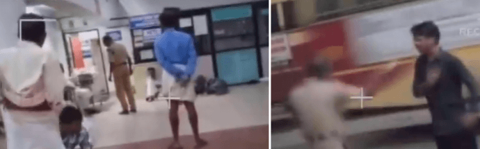 Security guard thrashes passengers sleeping at Thampanoor bus terminal in Kerala Kerala bus terminal, Security guard