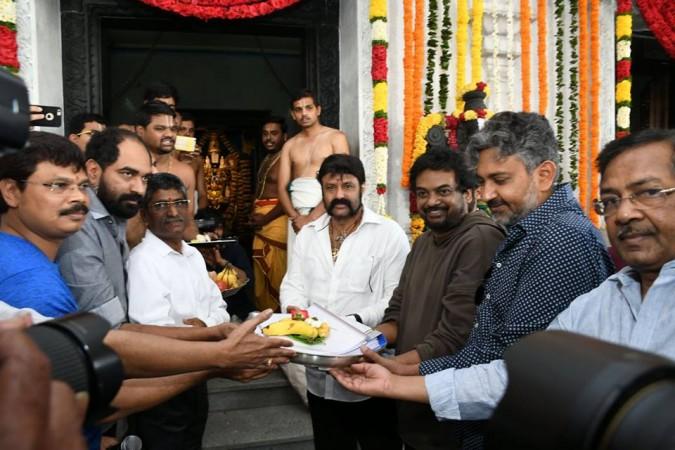 SS Rajamouli with Puri Jagan and Balakrishna SS Rajamouli with Puri Jagan and Balakrishna