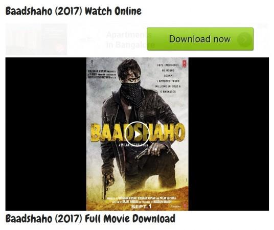 Baadshaho full HD movie leaked to watch online or download 