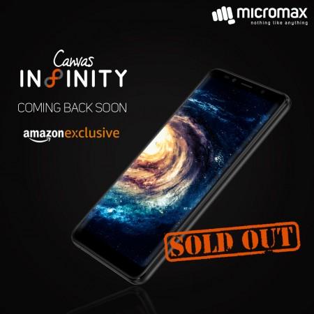Micromax Canvas Infinity sale day 1 Micromax Canvas Infinity sale day 1