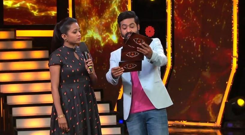 Anchor Suma with Jr NTR on Bigg Boss Anchor Suma with Jr NTR on Bigg Boss