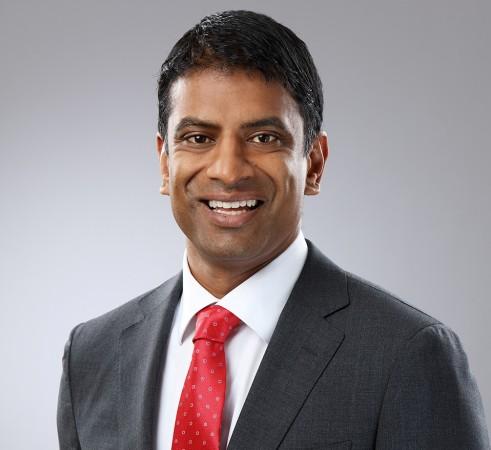Newly appointed CEO of Swiss pharmaceutical company Novartis AG Vas Narasimhan is pictured in a photograph released by Novartis on Monday. REUTERS/Justin Hession Vasanth Narasimhan