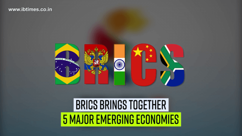 BRICS is the acronym for an association of 5 major emerging national economies: Brazil, Russia, India, China and South Africa Association of 5 major emerging national economies