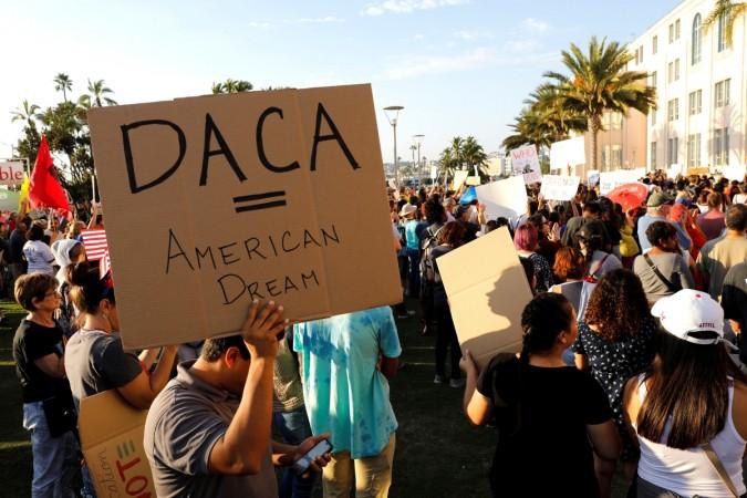 Alliance San Diego and other Pro-DACA supporters hold a protest rally, following U.S. President Donald Trump's DACA announcement DACA