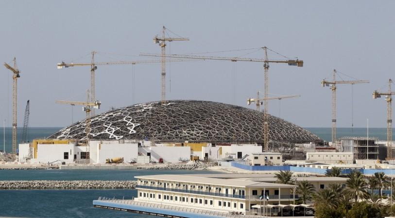The construction site of the Louvre Abu Dhabi designed by Jean Novel is seen on Saadiyat Island in Abu Dhabi November 27, 2014. Thanks to oil revenues, the desert nation of seven emirates has been on an art-investing binge for three decades that has, for those with deep pockets, made it the region's prime fine art market. Construction site of the Louvre Abu Dhabi