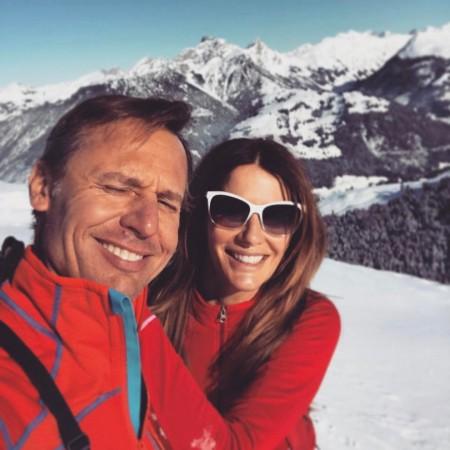 British beauty queen Kirsty Bertarelli with her husband Ernesto Bertarelli. Kirsty Bertarelli