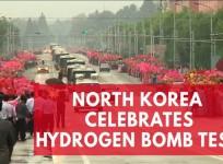 North Korean residents celebrate scientists after reported hydrogen bomb test