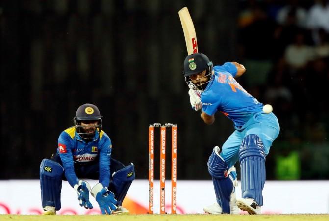 Virat Kohli in action against Sri Lanka recently. Virat Kohli