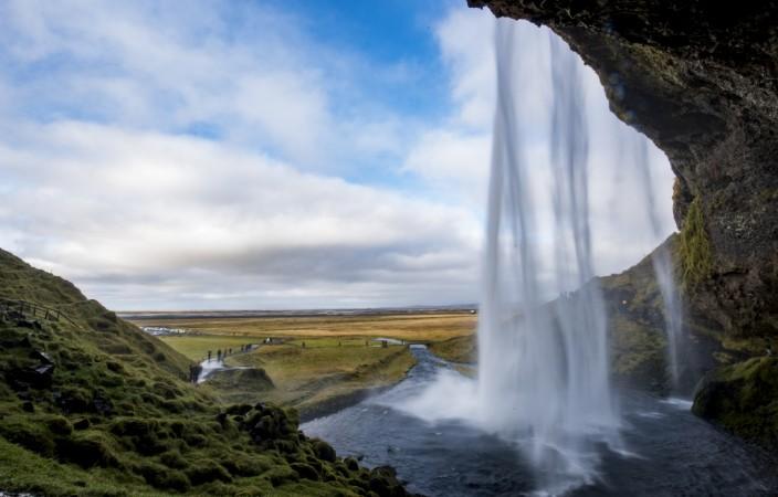 The woman caught the moment on camera right after the man drowned. {Representational Image}. Iceland
