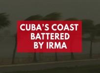 Cubas coast battered by Irma
