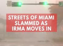 Watch: Streets of Miami slammed as Irma moves in