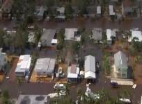 Aerial footage: Irma floods Florida