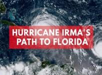 Hurricane Irmas destructive path from the Caribbean to Florida