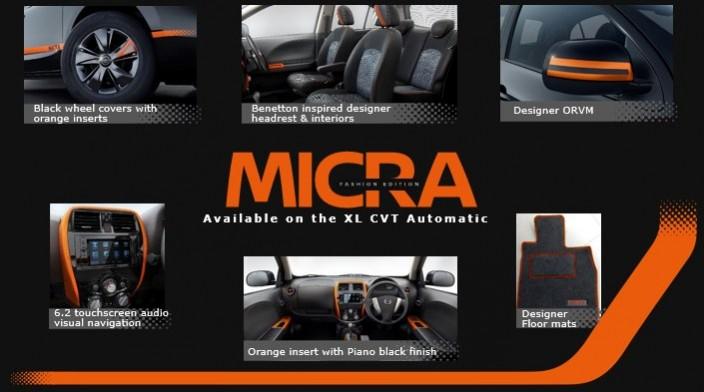 Nissan Micra Fashion Edition details Nissan Micra Fashion Edition