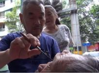 Eyeballs shaving in China
