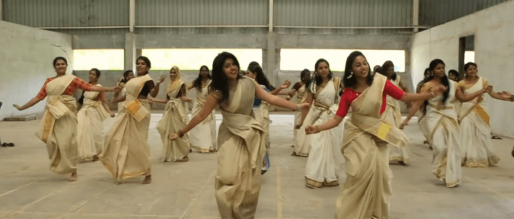 Sheril Kadavan (L) is the latest internet sensation, thanks to the Jimikki Kammal song Jimikki Kammal