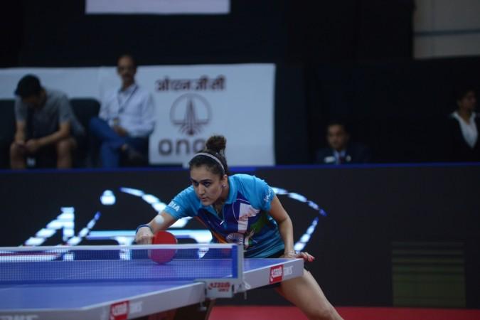 Manika Batra in action at Asian Cup on Friday (September 15). She topped Group D. Table Tennis