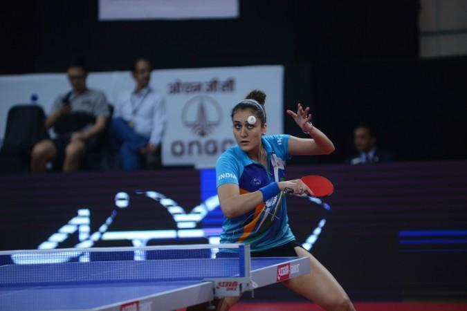 Manika Batra in action at Asian Cup. Table Tennis