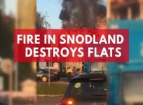 Snodland fire destroys block of flats in Kent