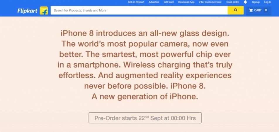 Apple iPhone 8, iPhone 8 Plus, Flipkart, pre-order, India, price, specifications