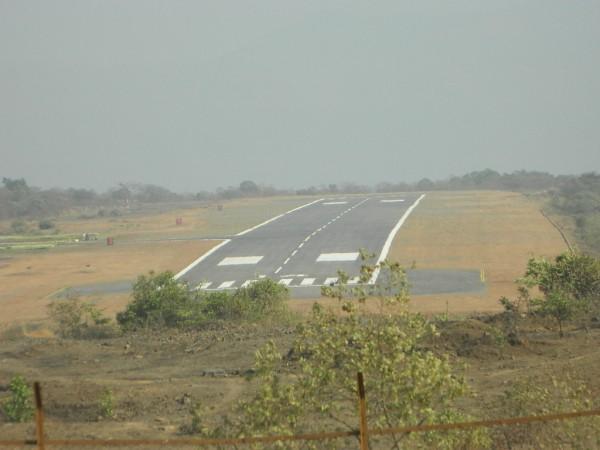 A view of the Aamby Valley air-strip. Aamby Valley airstrip